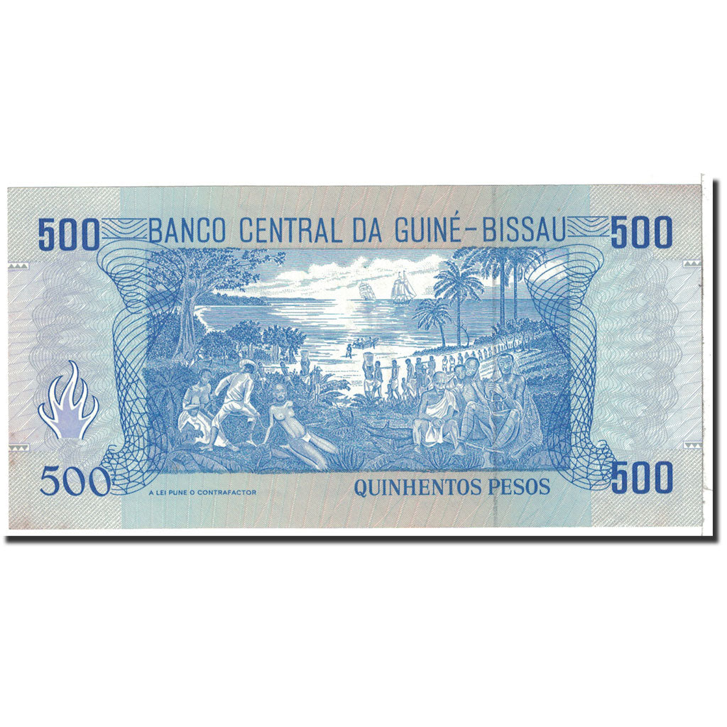 Banknote, Guinea-Bissau, 500 Pesos, 1990, 1990-03-01, KM:12, UNC(65-70)