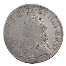 Francia, Louis XV, Écu aux branches d'olivier, Ecu, 1729, Reims, MB, Argento...