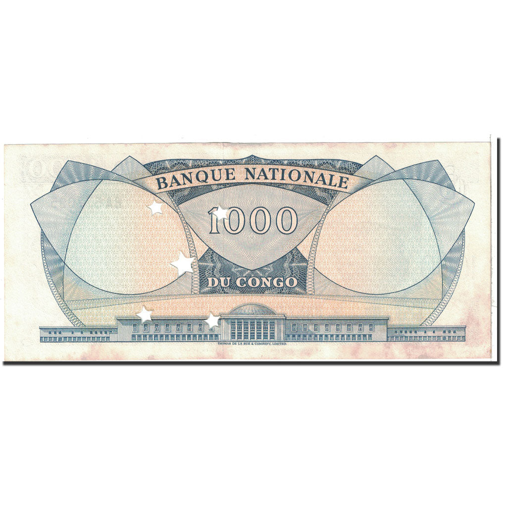 Banknote, Congo Democratic Republic, 1000 Francs, 1964, 1964-08-01, KM:8a