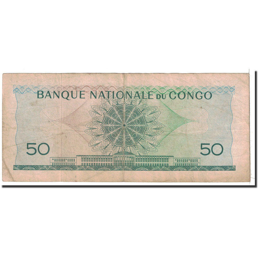 Banknote, Congo Democratic Republic, 50 Francs, 1961, 1961-11-01, KM:5a