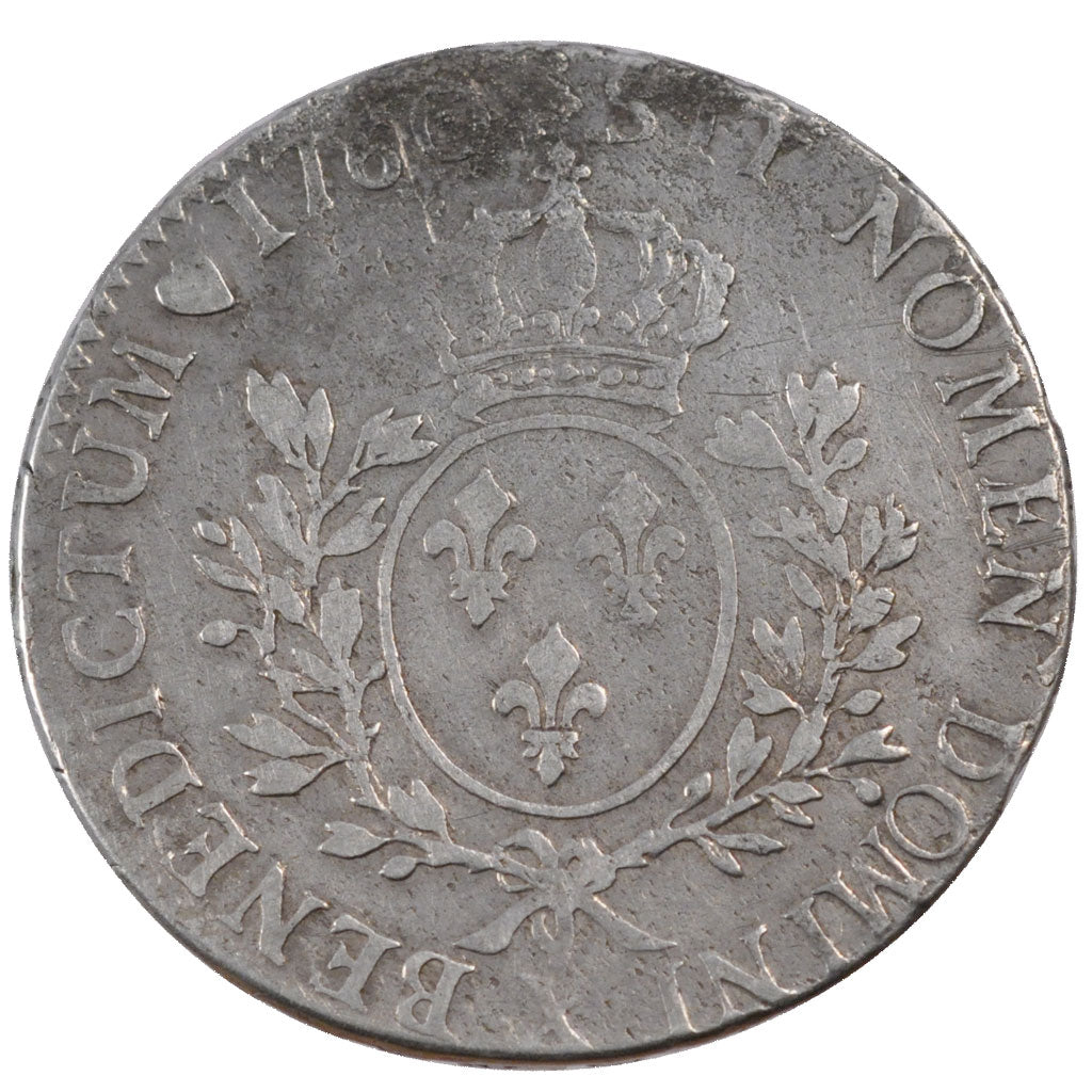 FRANCE, Écu au bandeau, ECU, 1760, Amiens, KM #512.23, VF(30-35), Silver, ...