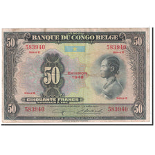 Congo belga, 50 Francs, 1946, KM:16d, MBC