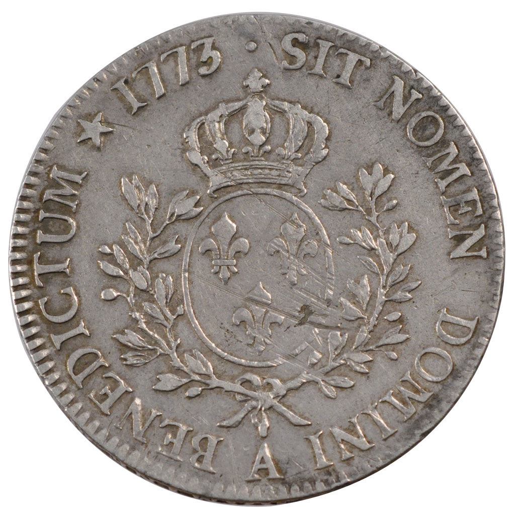 FRANCE, Écu à la vieille tête, Ecu, 1773, Paris, VF(30-35), Silver, Gadoury #323