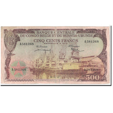 Belgian Congo, 500 Francs, 1957, KM:34, 1957-11-01, VF(30-35)
