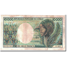 Banknote, Congo Republic, 10,000 Francs, 1983, Undated, KM:7, EF(40-45)