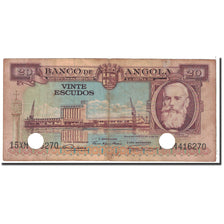 Banknote, Angola, 20 Escudos, 1956, 1956-08-15, KM:87, VF(30-35)