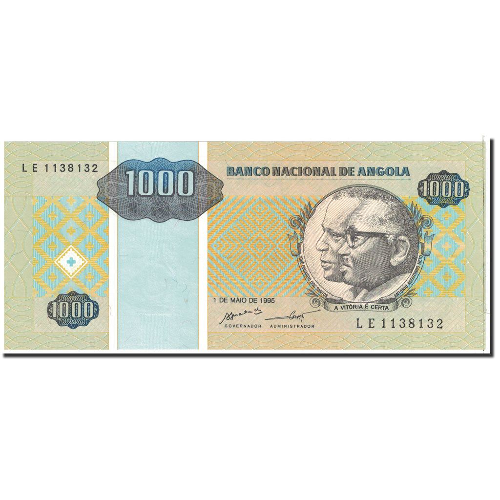 Banknote, Angola, 1000 Kwanzas Reajustados, 1995, 1995-05-01, KM:135, UNC(65-70)