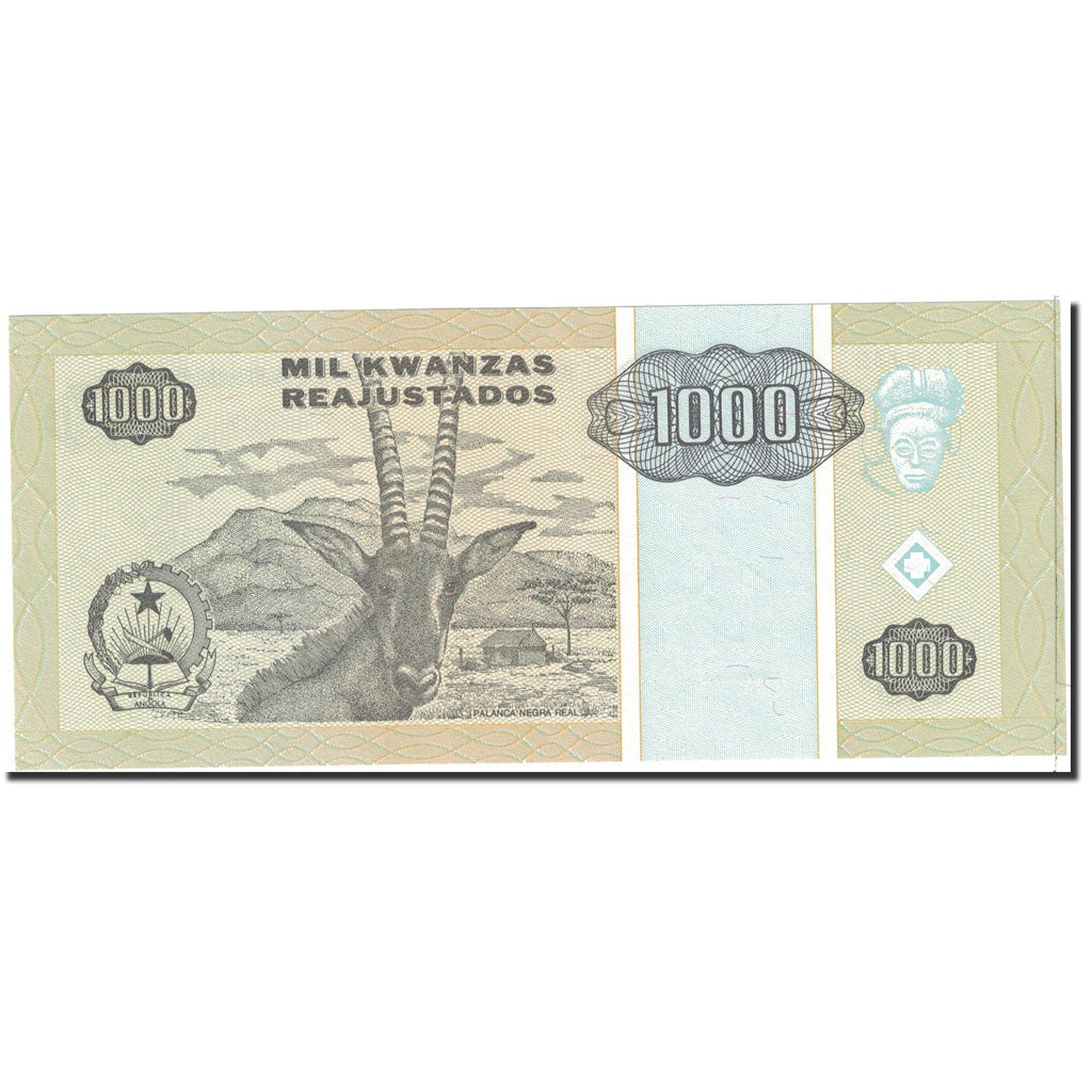 Banknote, Angola, 1000 Kwanzas Reajustados, 1995, 1995-05-01, KM:135, UNC(65-70)
