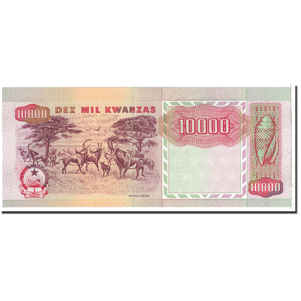 Banknote, Angola, 10,000 Kwanzas, 1991, 1991-02-04, KM:131b, UNC(65-70)