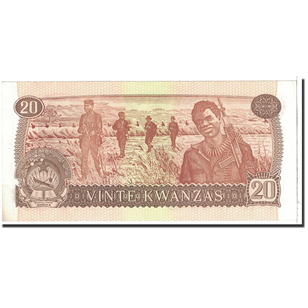 Banknote, Angola, 20 Kwanzas, 1976, 1976-11-11, KM:109a, UNC(64)