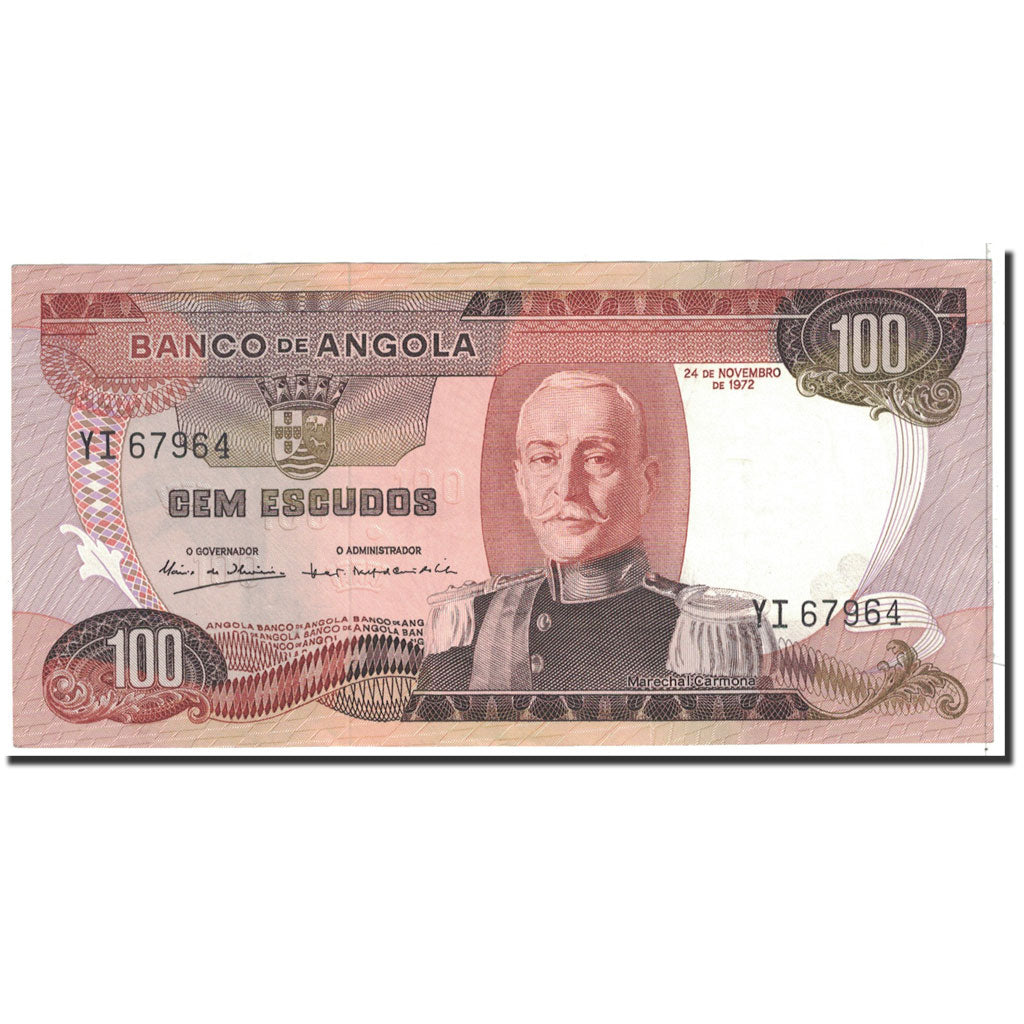 Banknote, Angola, 100 Escudos, 1972, 1972-11-24, KM:101, UNC(63)