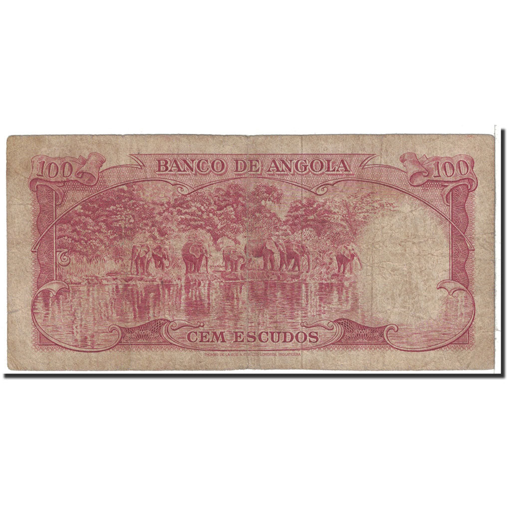 Banknote, Angola, 100 Escudos, 1962, 1962-06-10, KM:94, VF(20-25)