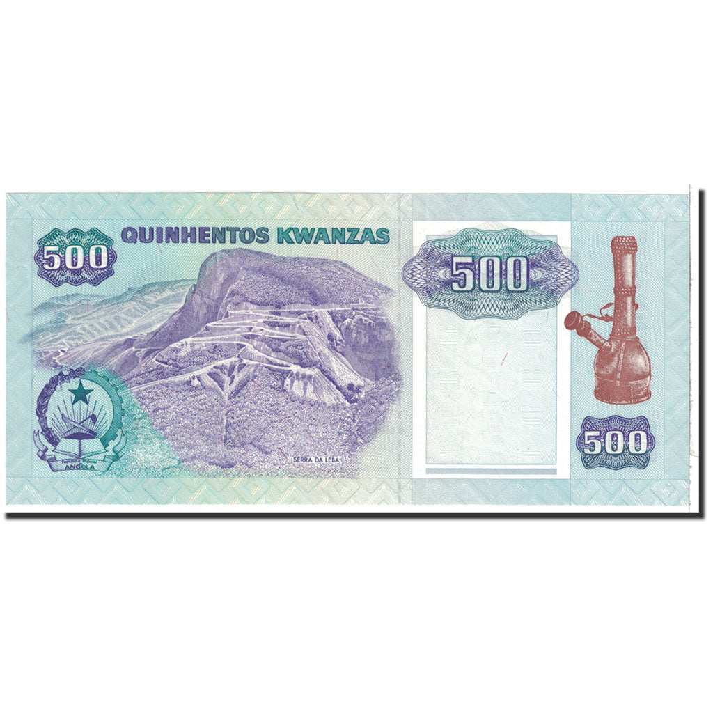 Banknote, Angola, 500 Kwanzas, 1991, 1991-02-04, KM:128b, UNC(65-70)