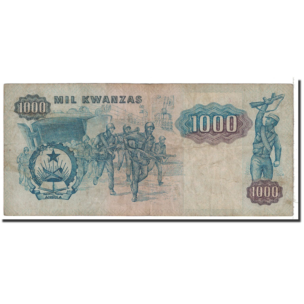 Banknote, Angola, 1000 Kwanzas, 1984, 1984-01-07, KM:121a, VF(20-25)