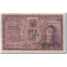 Rhodesia del Sud, 5 Shillings, 1948, 1948-01-01, KM:8b, MB+