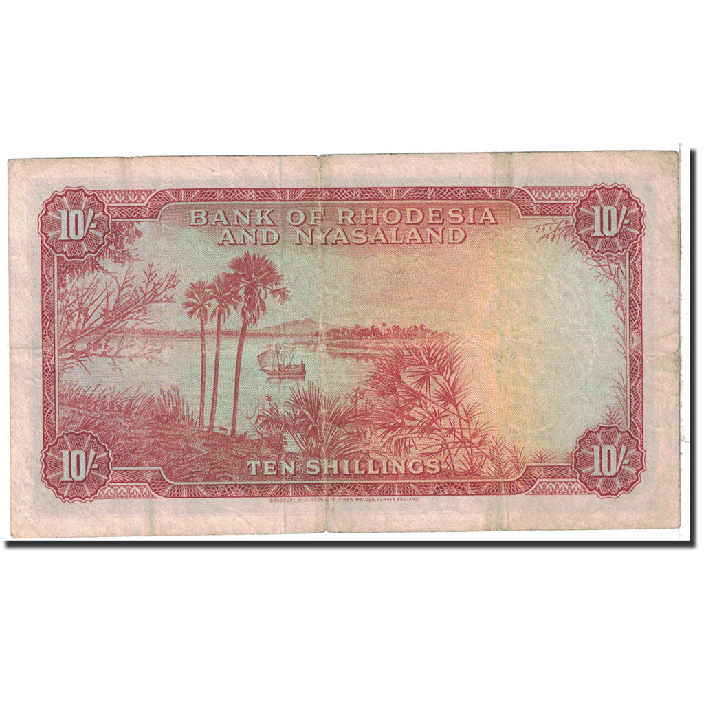 Rhodesia e Nyasaland, 10 Shillings, 1960, 1960-05-20, KM:20a, MB+