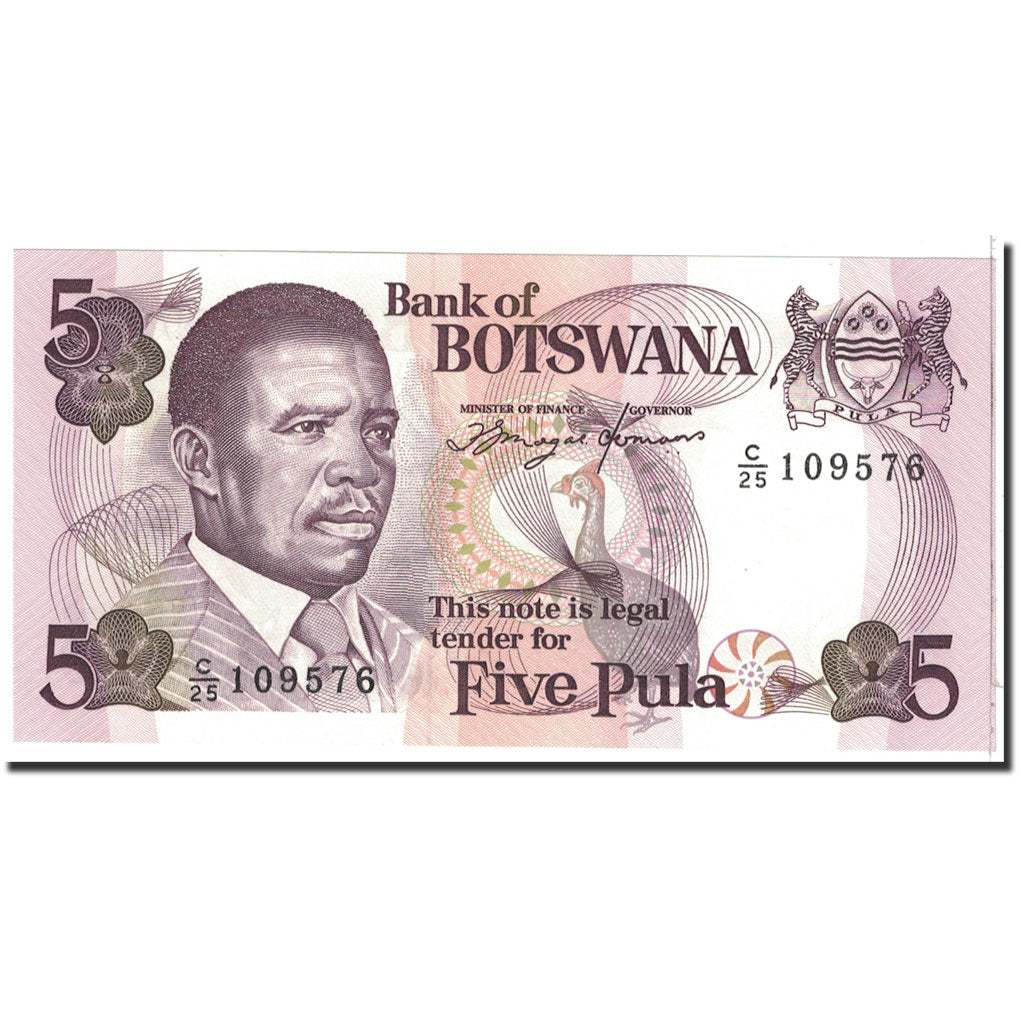 Botswana, 5 Pula, 1992, KM:11a, NEUF