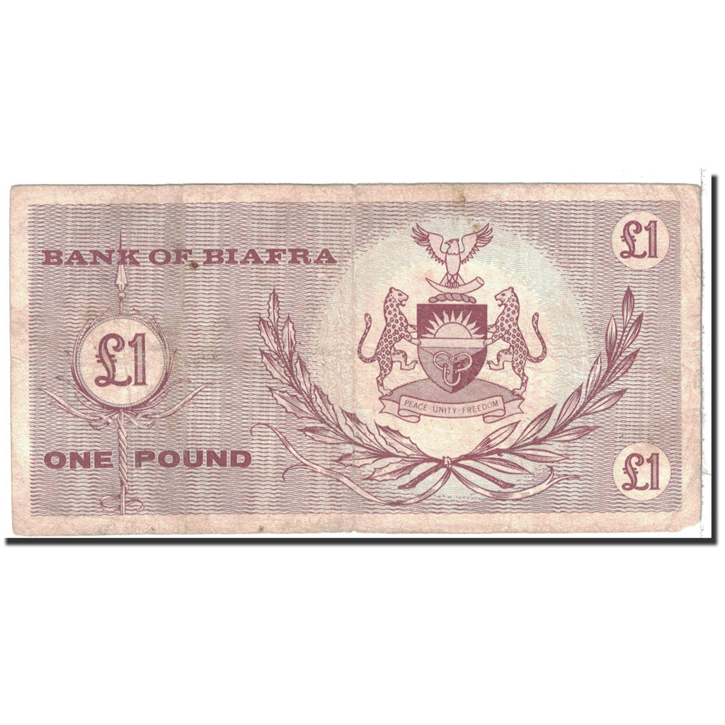 Banknote, Biafra, 1 Pound, 1967, Undated, KM:2, VF(30-35)