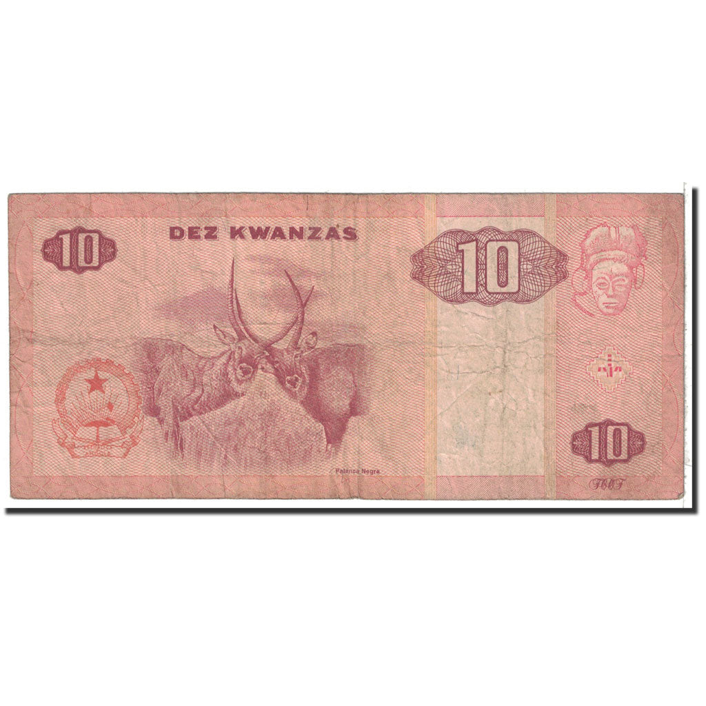 Angola, 10 Kwanzas, 1999, KM:145a, 10.1999, VF(20-25)