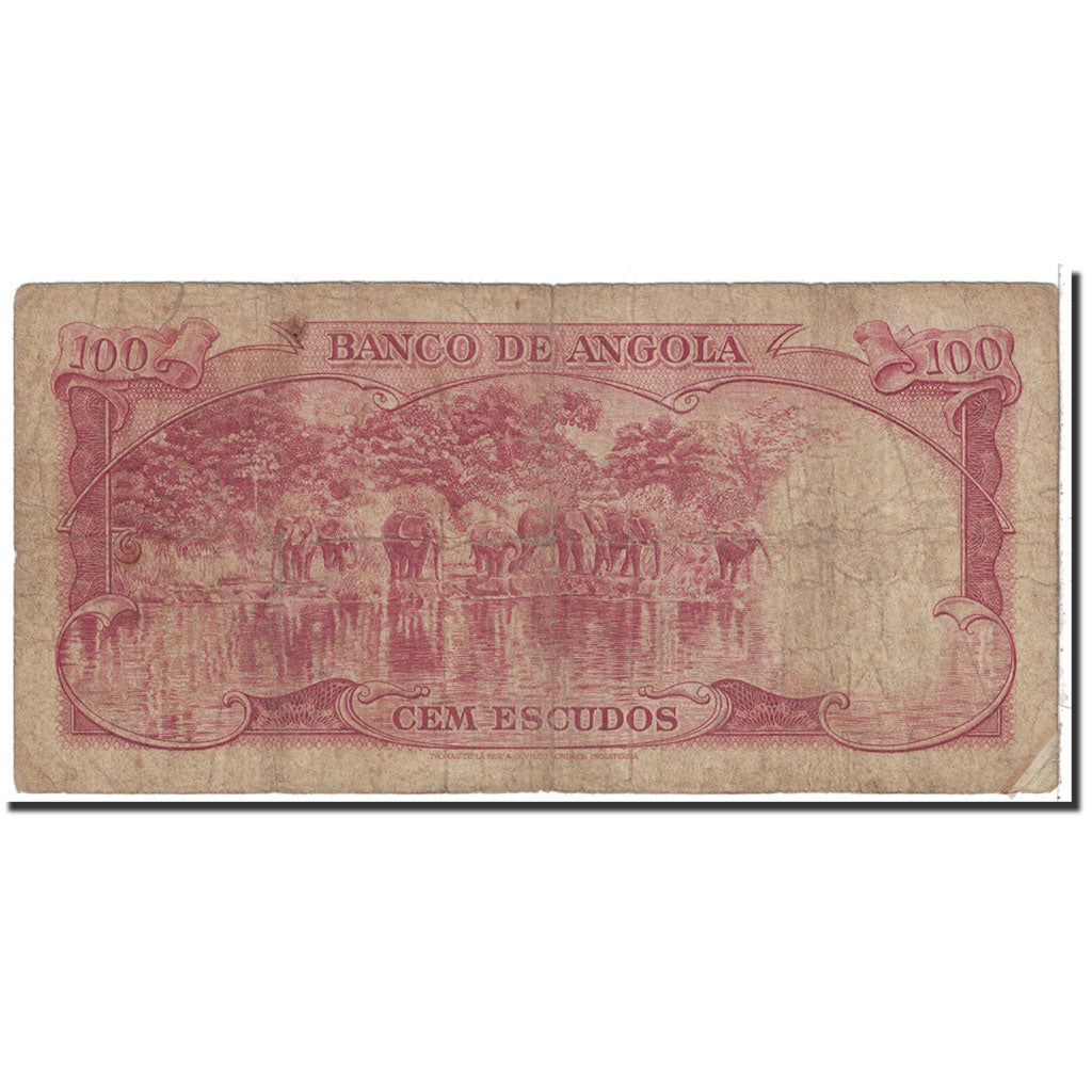 Billet, Angola, 100 Escudos, 1962, 1962-06-10, KM:94, B