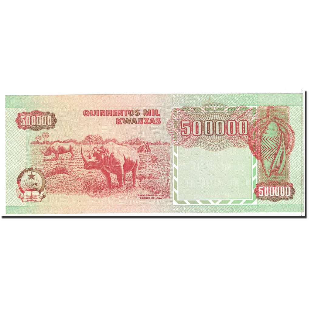 Banknote, Angola, 500,000 Kwanzas, 1991, 1991-02-04, KM:134, UNC(65-70)