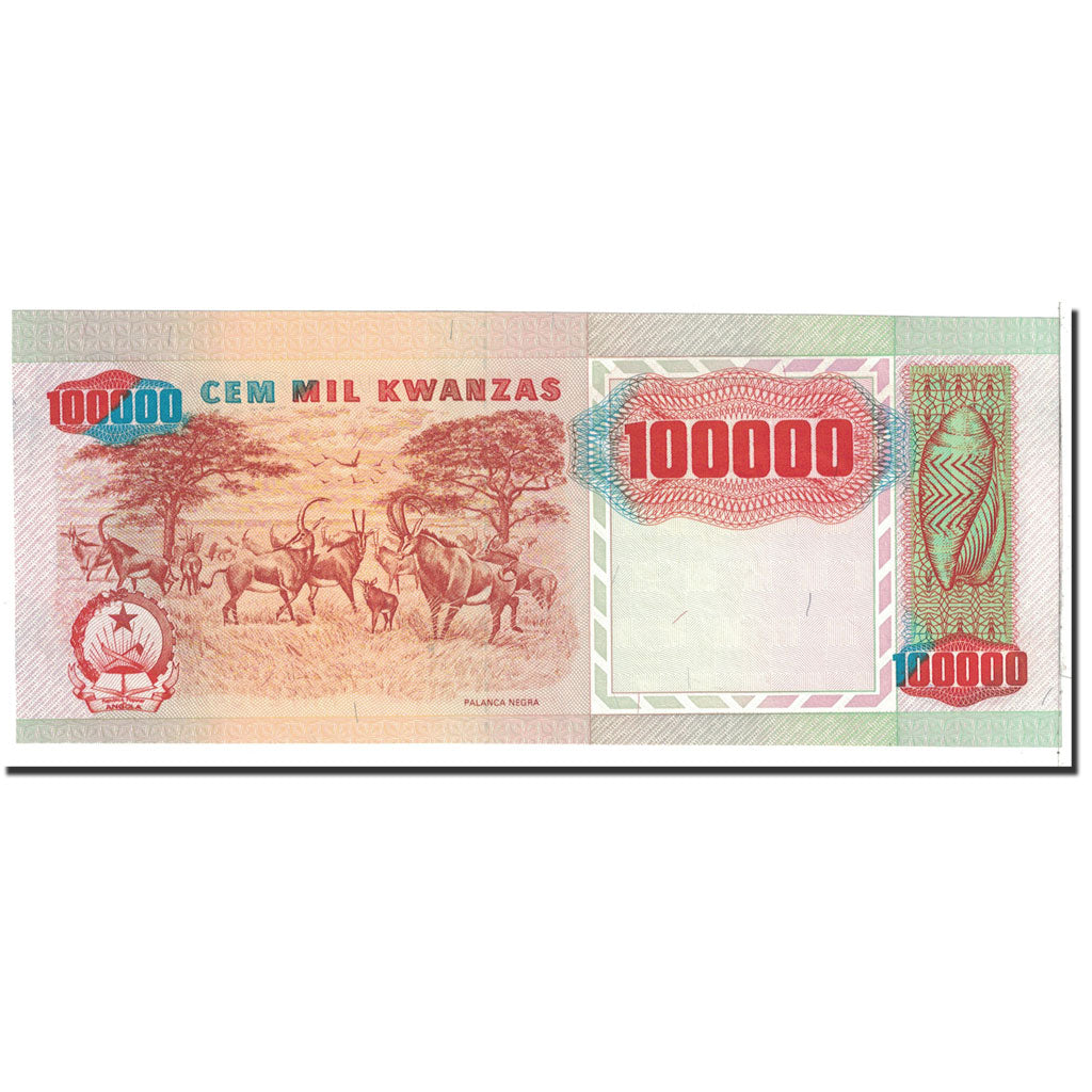 Angola, 100,000 Kwanzas, 1991, KM:133a, 1991-02-04, UNC(65-70)