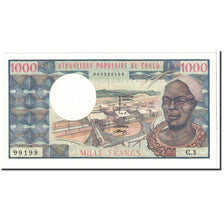 Banconote, Repubblica del Congo, 1000 Francs, 1974, KM:3b, Undated, SPL