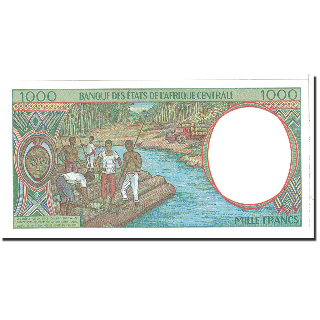 Banknote, Central African States, 1000 Francs, 1997, Undated, KM:602Pd