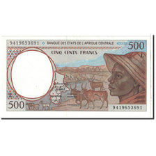 Biljet, Staten van Centraal Afrika, 500 Francs, 1994, Undated, KM:401Lb, NIEUW
