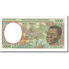 Billete, 1000 Francs, 1997, Estados del África central, KM:402Ld, Undated, SC+