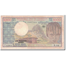 Cameroon, 1000 Francs, 1982, KM:16d, 1982-01-01, EF(40-45)