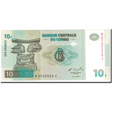 Congo Democratic Republic, 10 Francs, 1997, KM:87b, 1997-11-01, UNC(65-70)