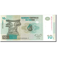 Congo Democratic Republic, 10 Francs, 1997, KM:87b, 1997-11-01, UNC(65-70)