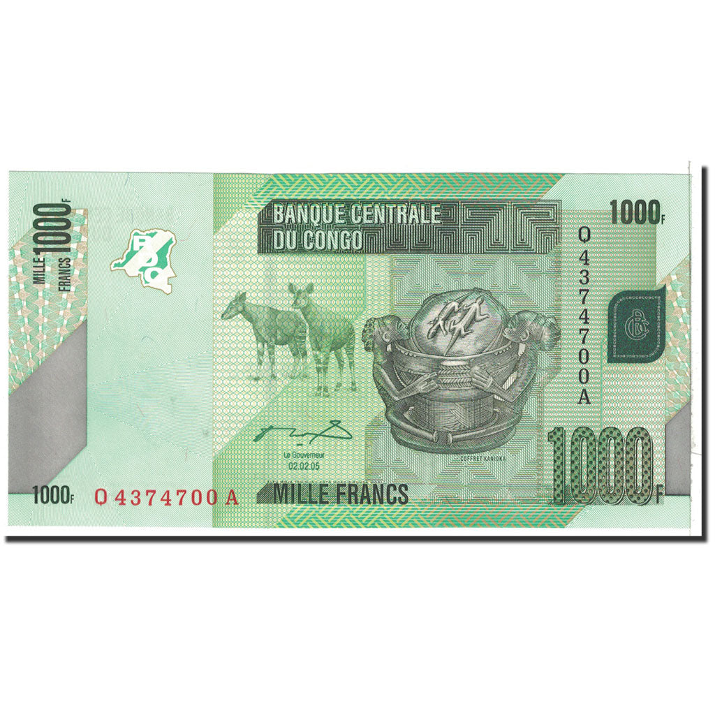 Banknote, Congo Democratic Republic, 1000 Francs, 2005, 2005-02-02, KM:101a