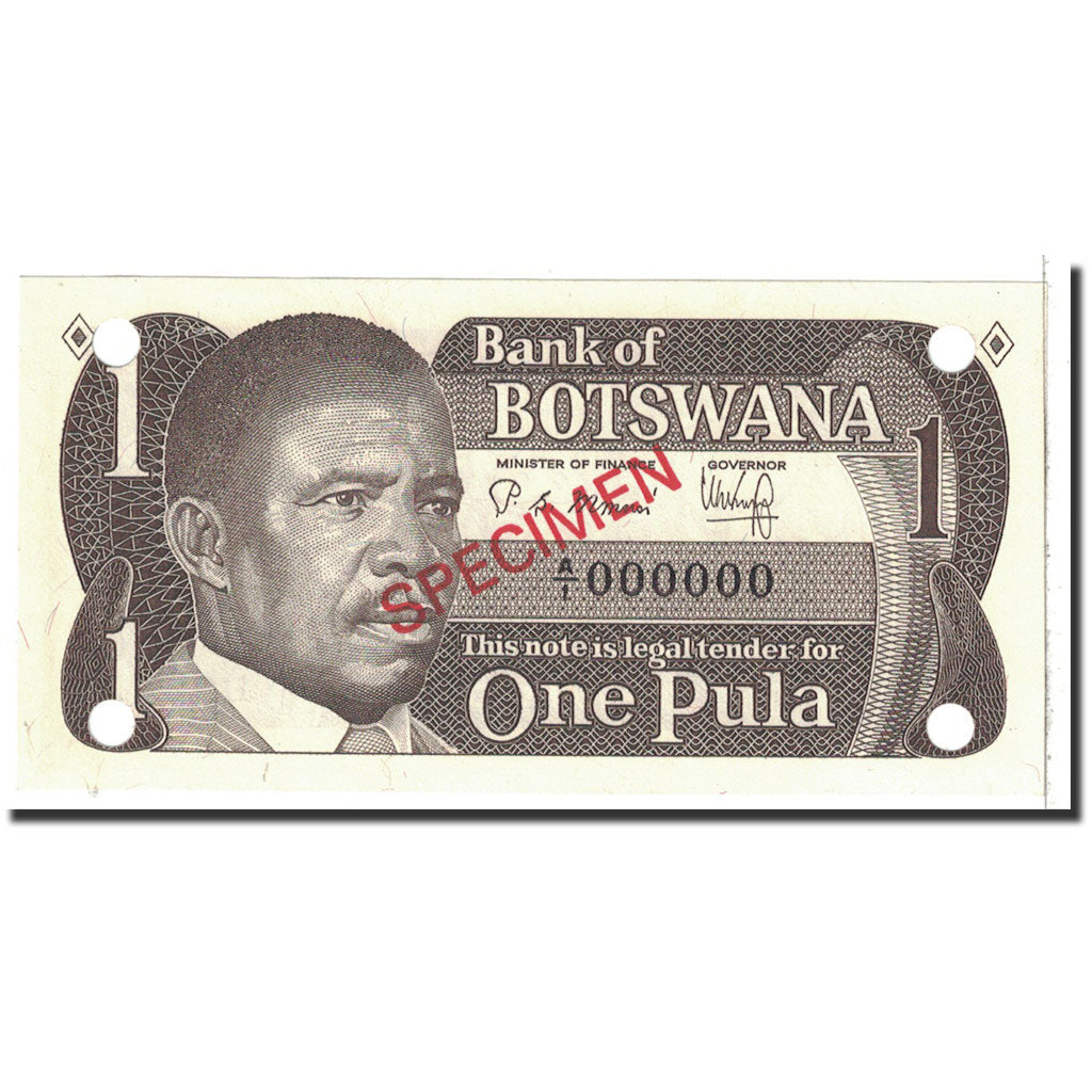 Geldschein, Botswana, 1 Pula, 1983, Undated, KM:6s, UNZ