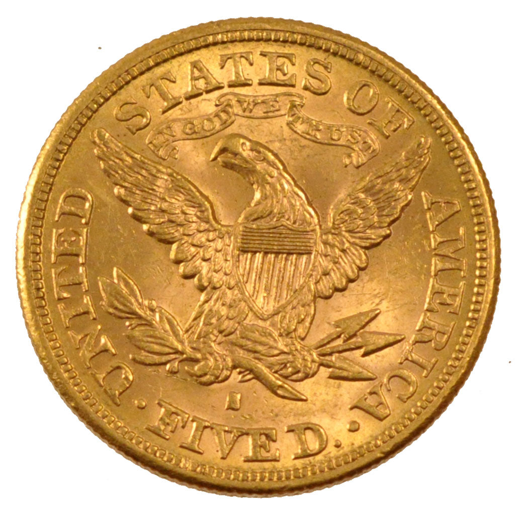 United States, Coronet Head, 5 Dollars, 1880, San Francisco, KM #101,...