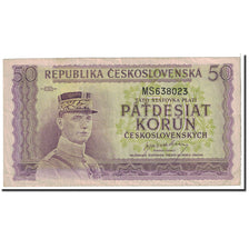 Czechoslovakia, 50 Korun, 1945, KM:62a, EF(40-45)