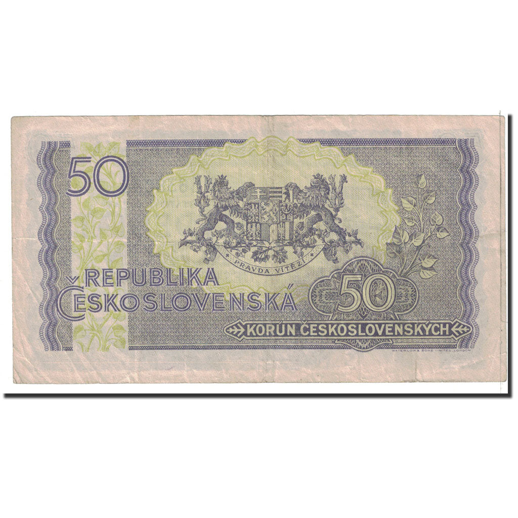 Czechoslovakia, 50 Korun, 1945, KM:62a, EF(40-45)