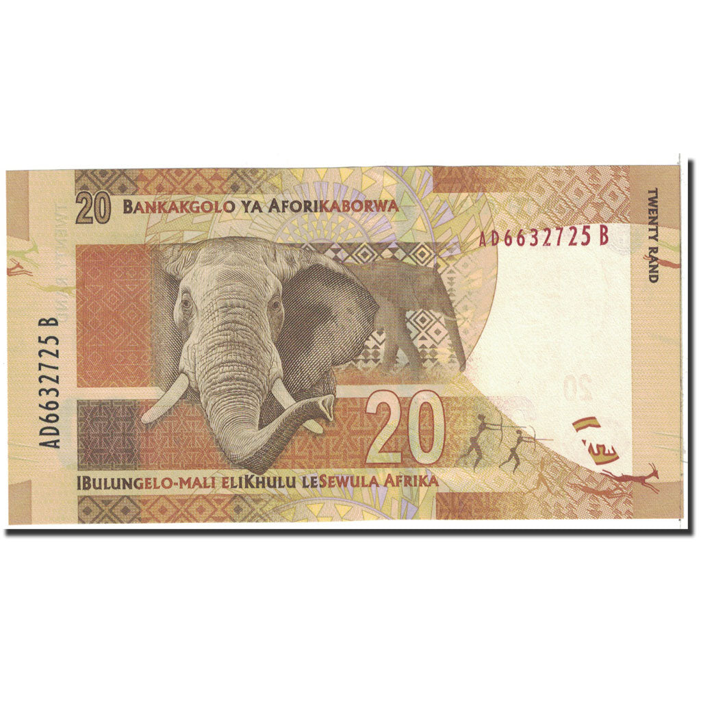 Banknote, South Africa, 20 Rand, 2005, Undated, KM:129b, UNC(65-70)
