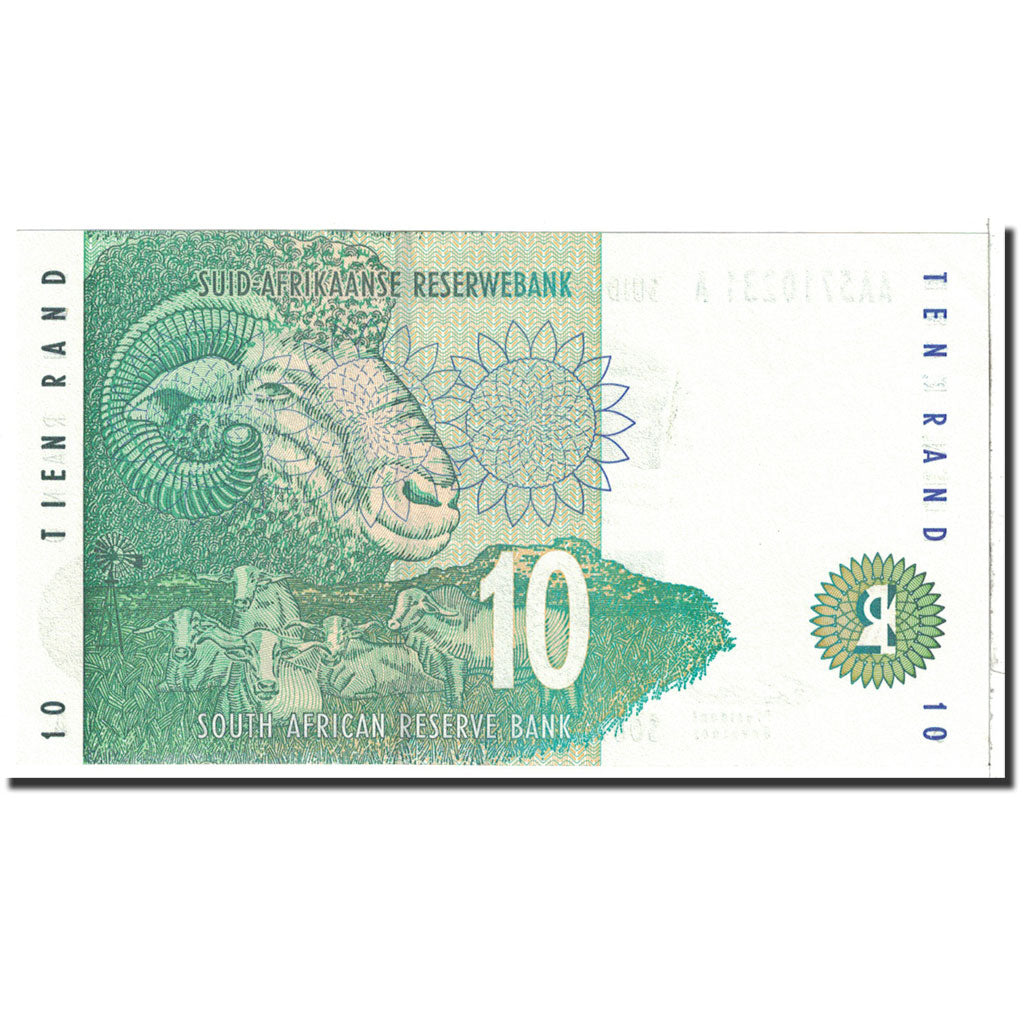 Banknote, South Africa, 10 Rand, 1993, Undated, KM:123a, UNC(65-70)