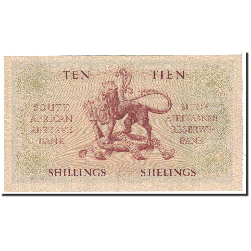 Banknote, South Africa, 10 Shillings, 1957, 1957-11-06, KM:91d, UNC(63)