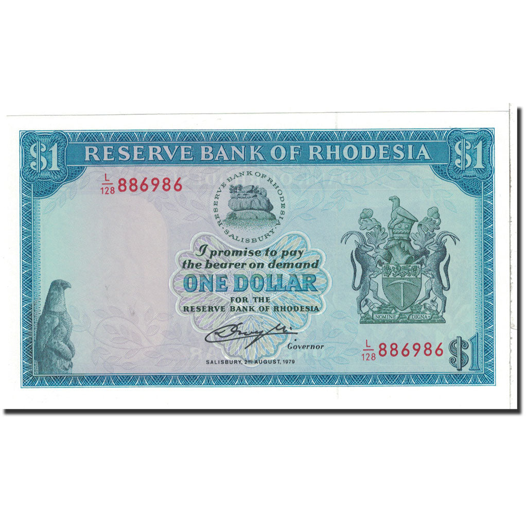 Banknote, Rhodesia, 1 Dollar, 1979, 1979-08-01, KM:38a, UNC(65-70)