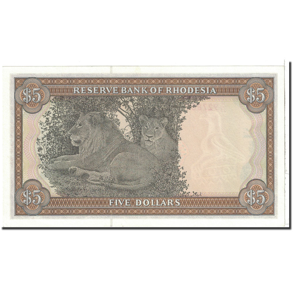 Rhodesia, 5 Dollars, 1979, KM:40a, 1979-05-15, UNC(65-70)
