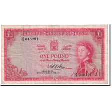 Banknote, Rhodesia, 1 Pound, 1964, 1964-11-09, KM:25a, VF(20-25)