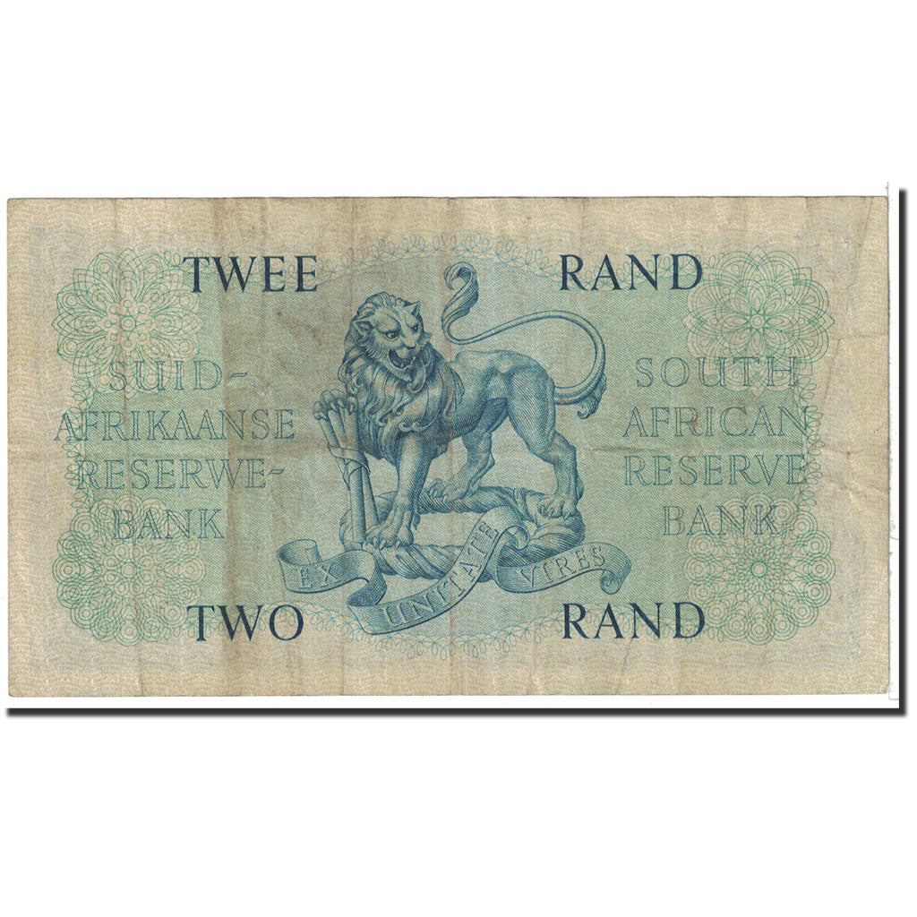 Banknote, South Africa, 2 Rand, 1962, Undated, KM:105b, VF(30-35)