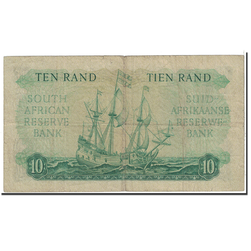 South Africa, 10 Rand, 1962, KM:106b, VF(20-25)