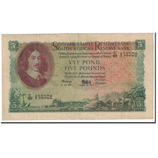 Afrique du Sud, 5 Pounds, 1957, KM:97c, 1957-11-07, TTB