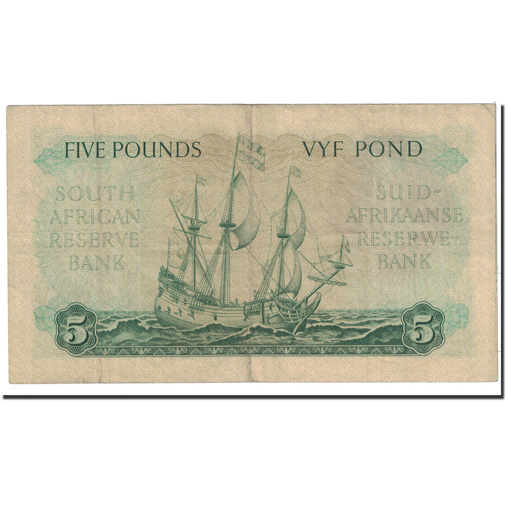 South Africa, 5 Pounds, 1957, KM:97c, 1957-11-07, EF(40-45)