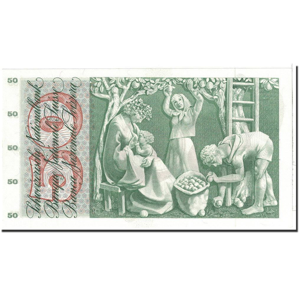 Banknote, Switzerland, 50 Franken, 1972, 1972-01-24, KM:48l, UNC(63)