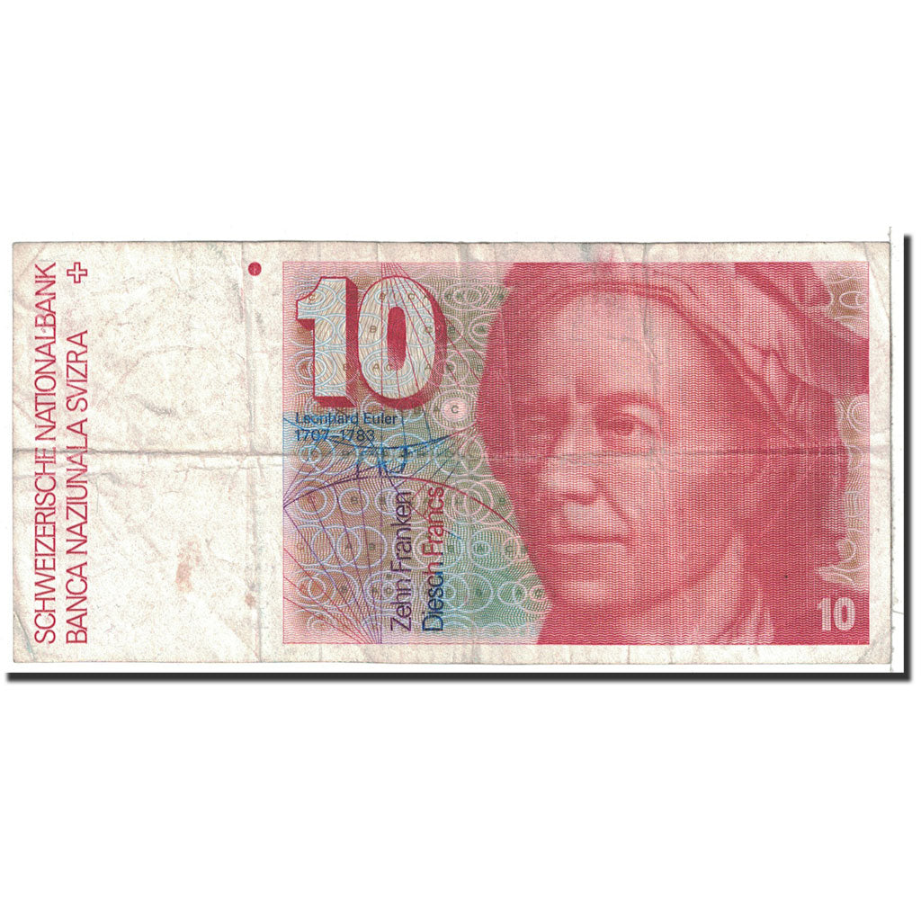 Banknote, Switzerland, 10 Franken, 1981, Undated, KM:53c, VF(30-35)